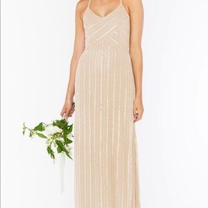 Show Me Your Mumu Champaign Bridesmaid Dress